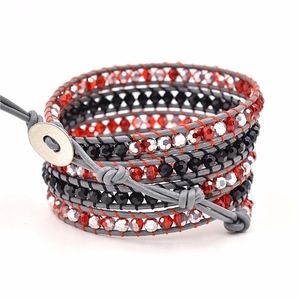 Leather Wrap Bracelet.